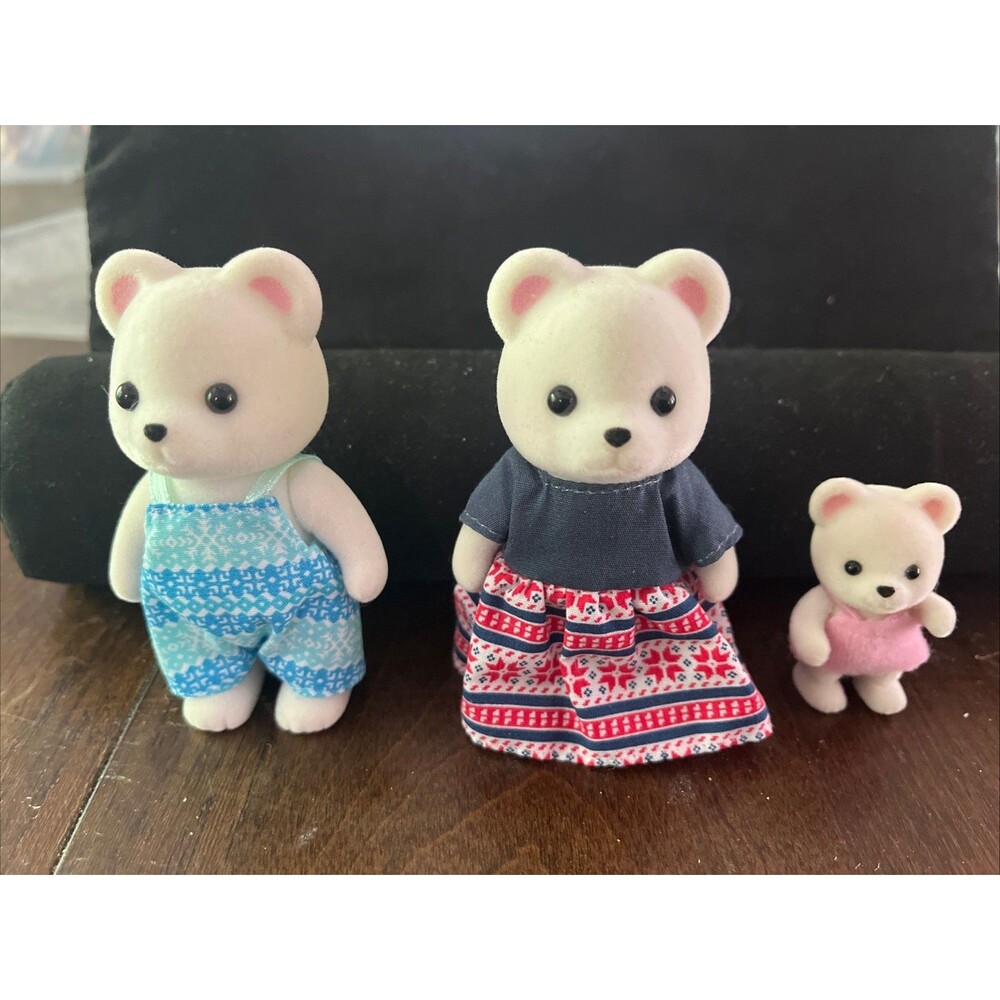 Calico Critters Sylvanian Families Snowfluff POLAR BEAR FAMILY